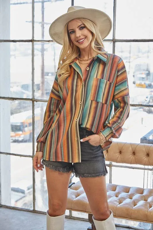 Pin Striped Button Down