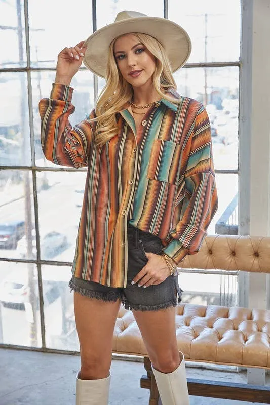 Pin Striped Button Down