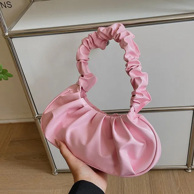 Pleated Cloud Handbags