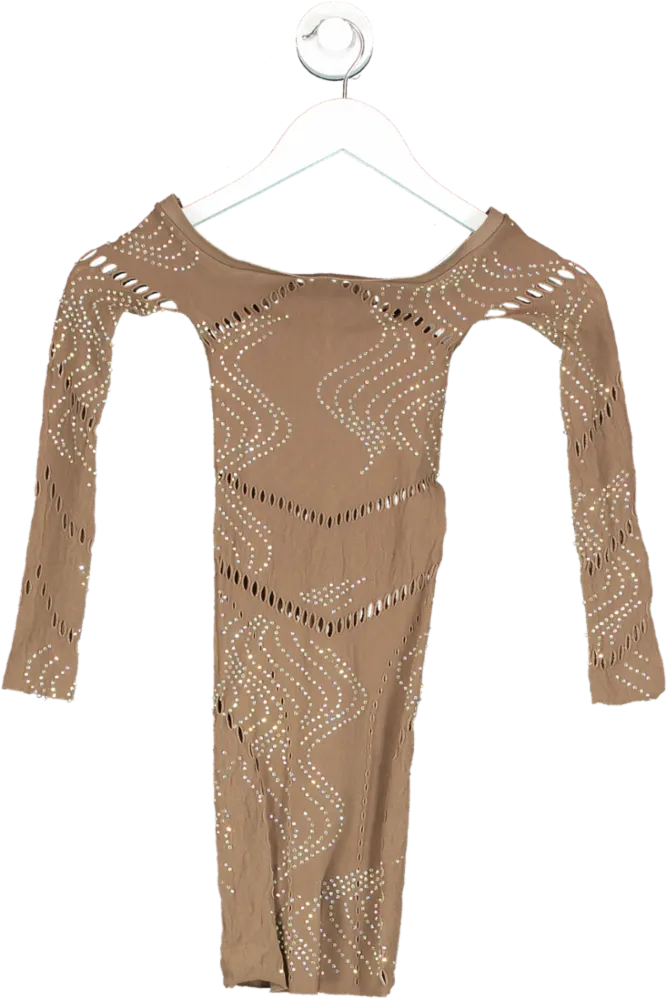 Poster Girl Brown Sonya Playsuit One Size