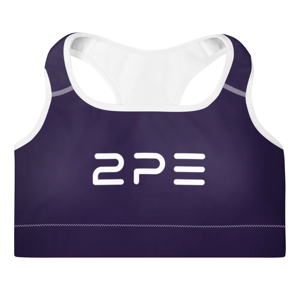 Purple Padded Sports Bra