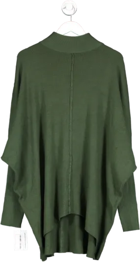 QED London Green Longline Jumper One Size