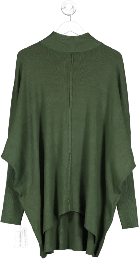 QED London Green Longline Jumper One Size