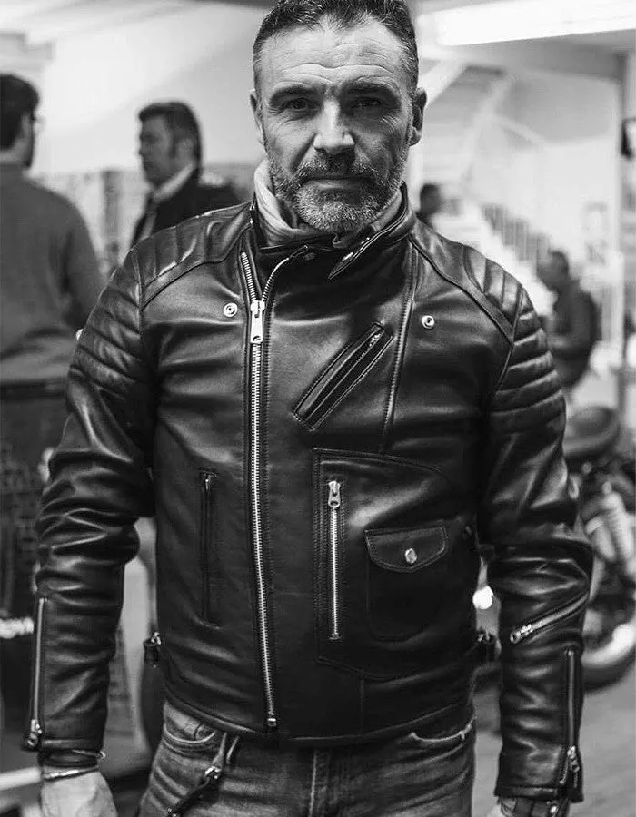 RACER - Leather Biker Jacket