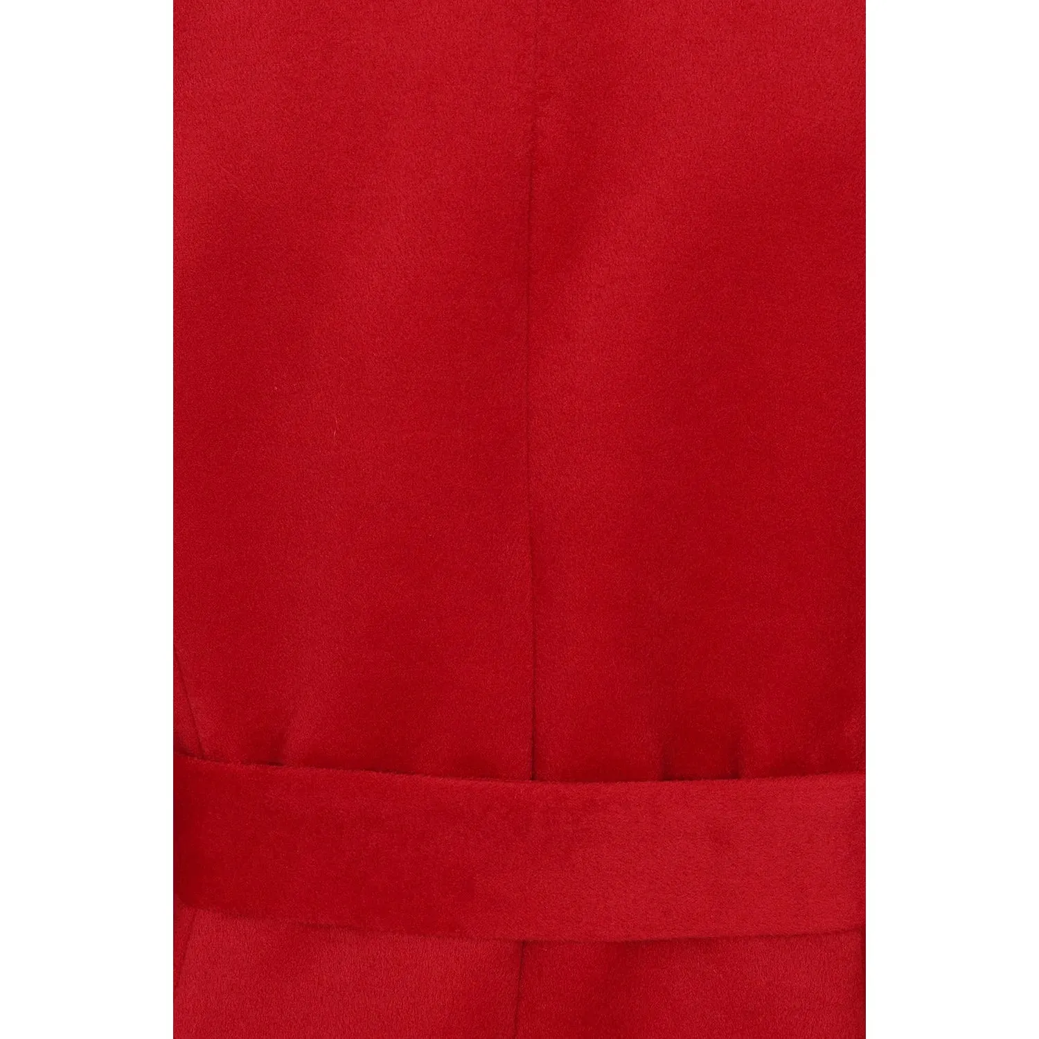 Red Vintage Inspired Classic Swing Coat