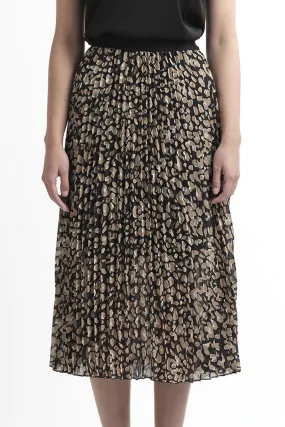 Sunray Black Flintstone Pleated Skirt