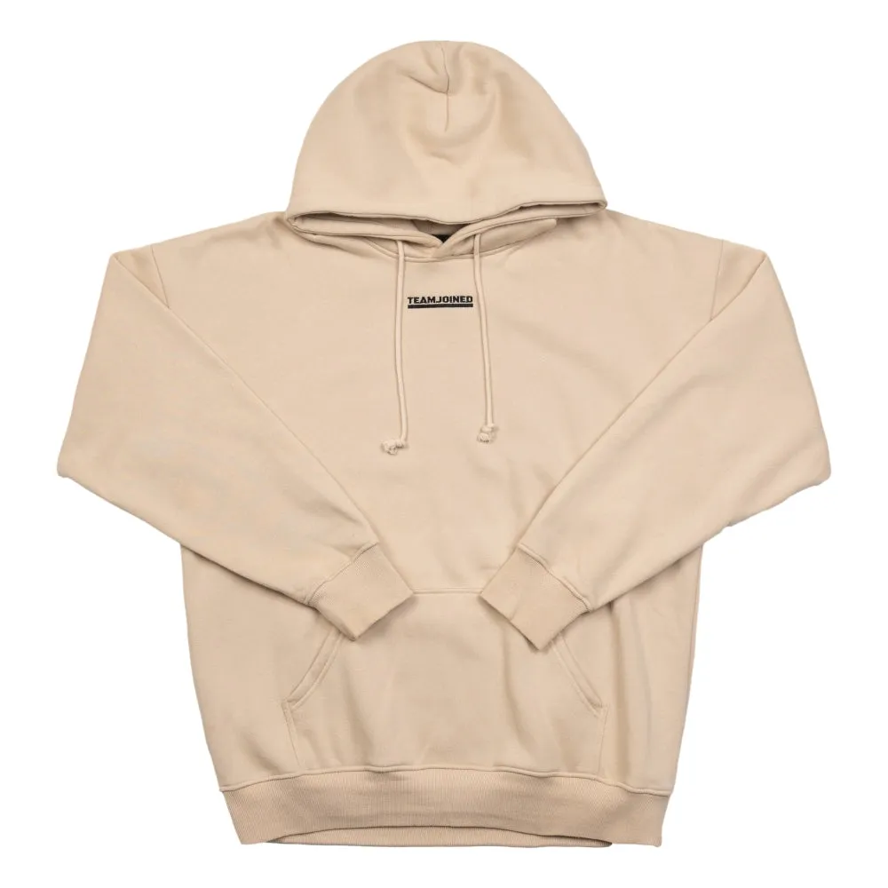 TEAMJOINED JOINED OVERSIZED HOODIE-KHAKI