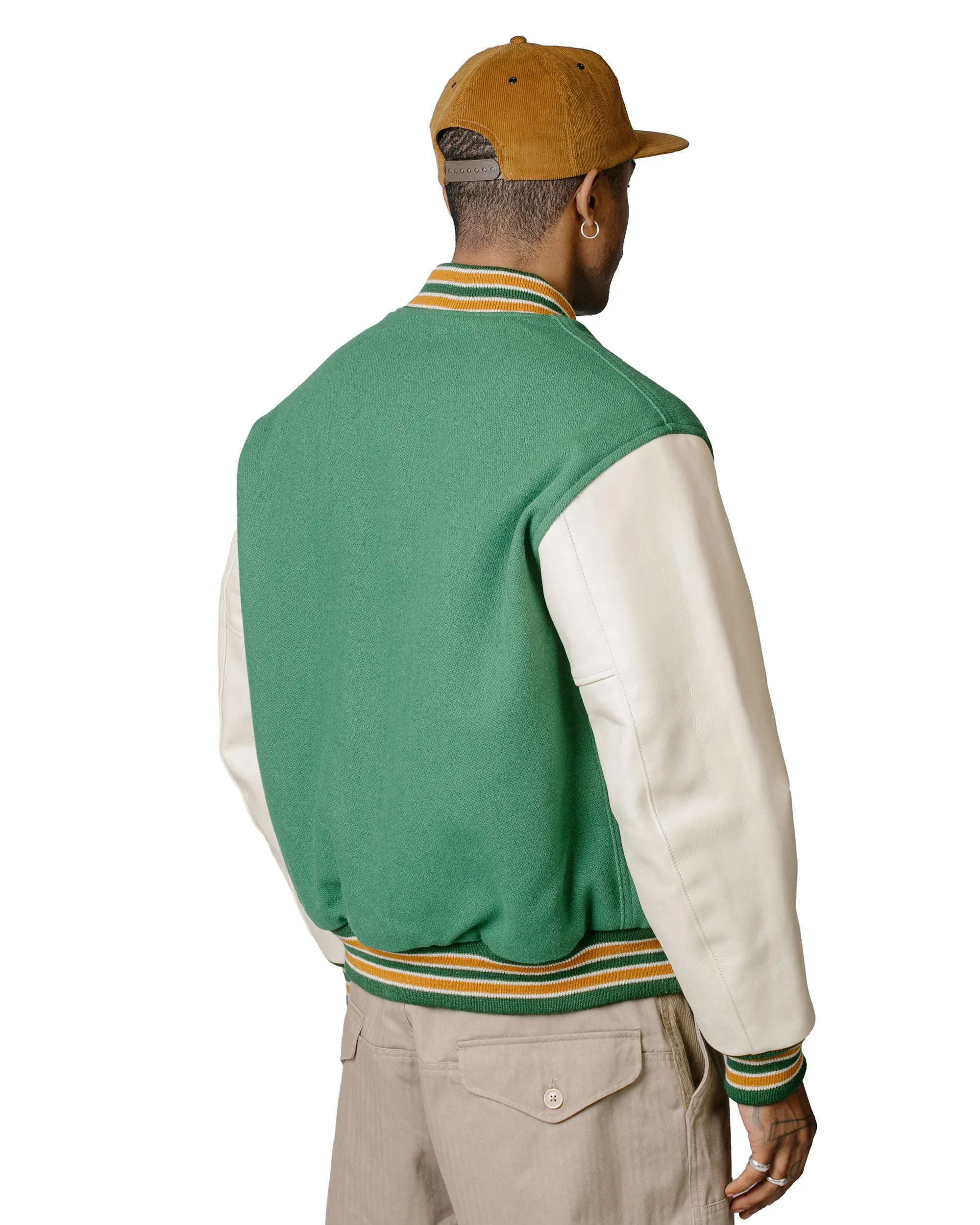 The Real McCoy's MJ23120 Wool Varsity Jacket Shamrock