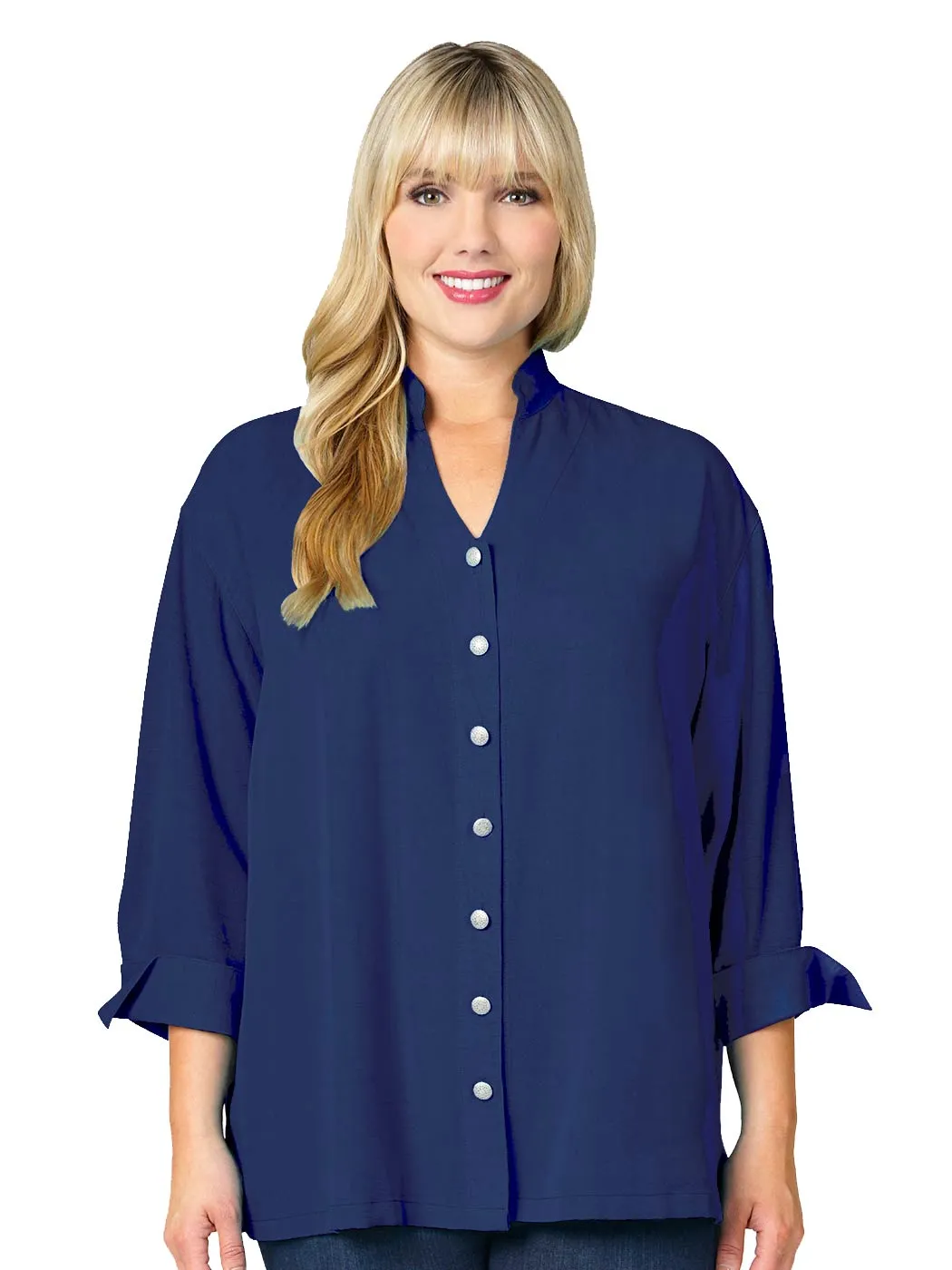 Tianello Plus Sized TENCEL™ "Taipei" Blouse