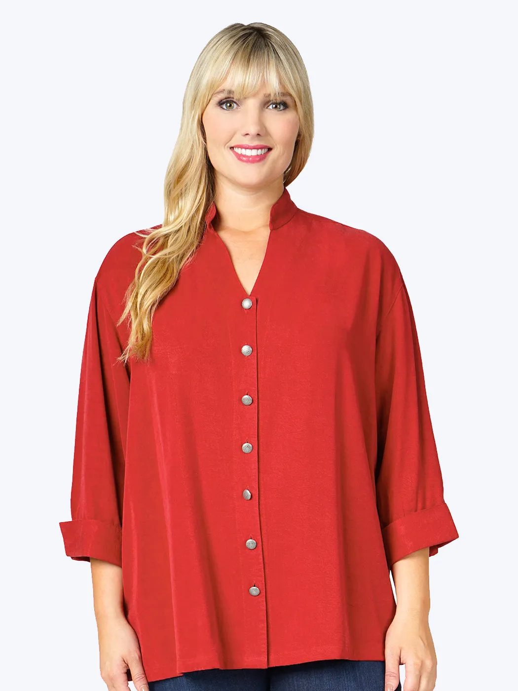 Tianello Plus Sized TENCEL™ "Taipei" Blouse