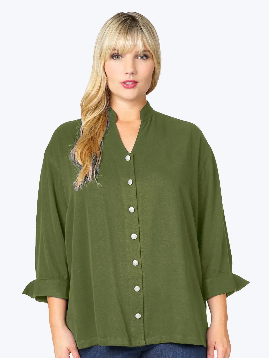 Tianello Plus Sized TENCEL™ "Taipei" Blouse