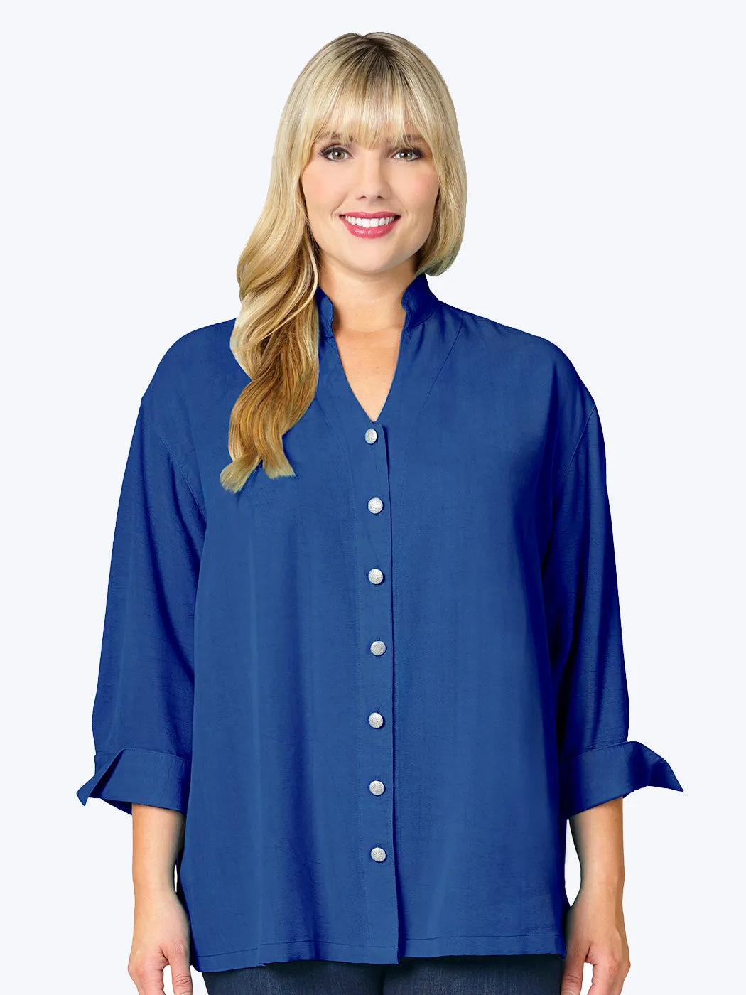 Tianello Plus Sized TENCEL™ "Taipei" Blouse