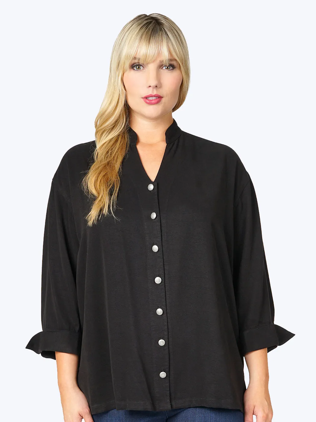 Tianello Plus Sized TENCEL™ "Taipei" Blouse