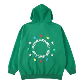 WIND AND SEA HUF × WDS HOODIE-GREEN