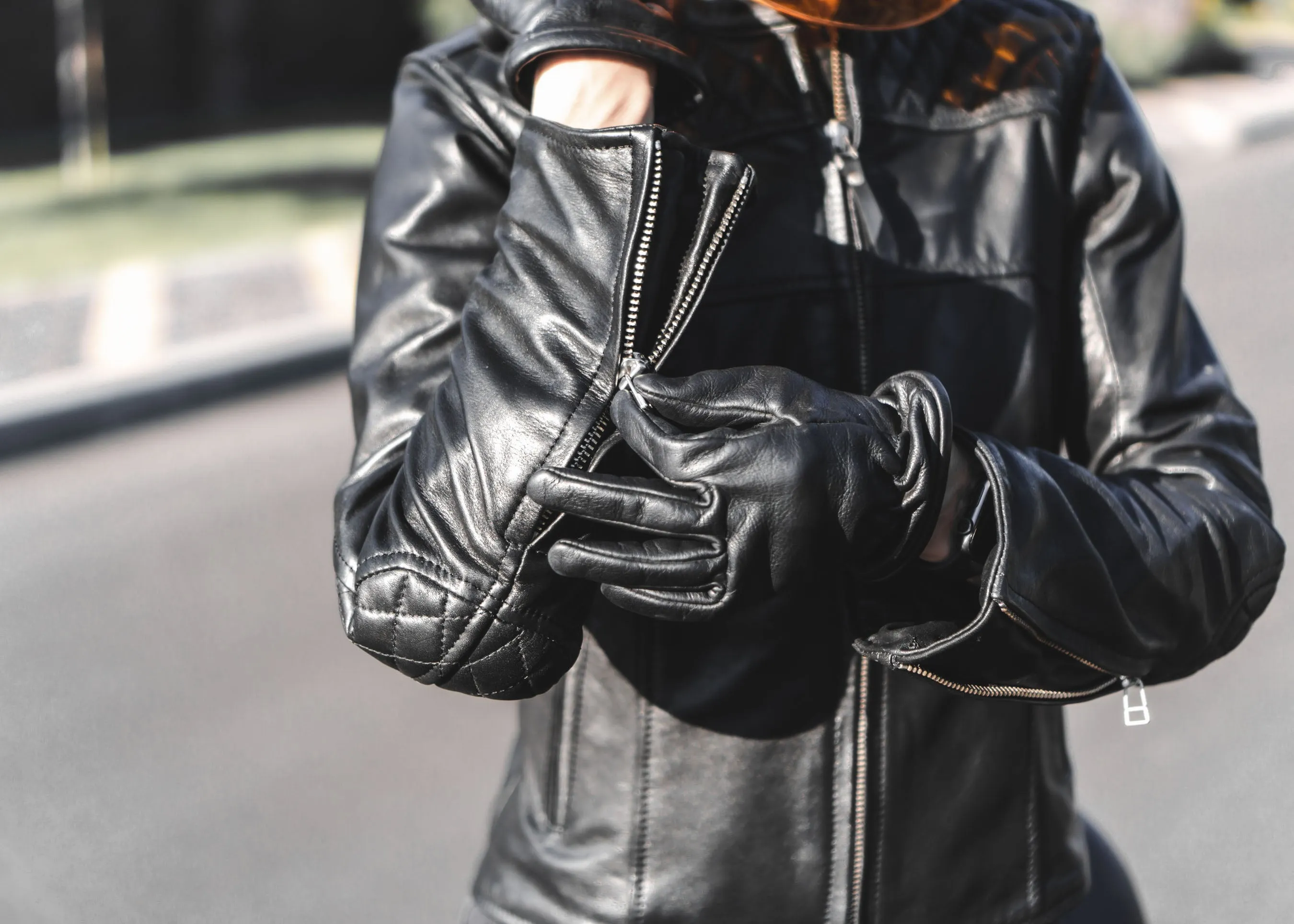 Women's Motorcycle Leather Jacket | Cafe Racer Style | Black Leather