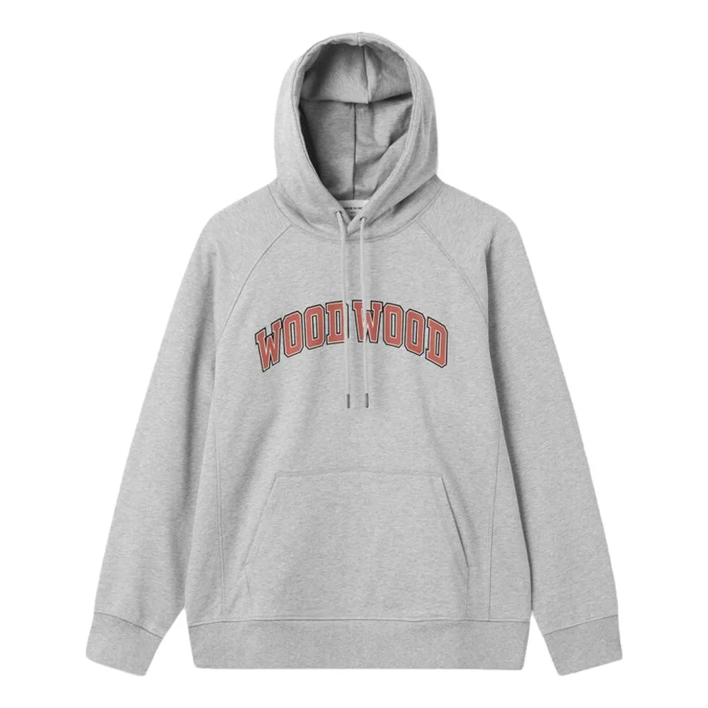 WOOD WOOD FRED IVY HOODIE-GREY MELANGE